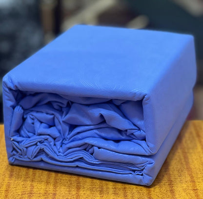 4-Piece Plain Cotton Sheet Set